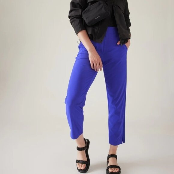 Athleta Brooklyn Mid Rise Ankle Pant Lazurite Blue - Picture 1 of 9